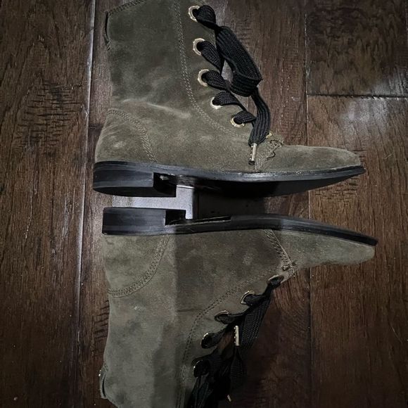 Kate Spade Raquel Suede Lace-Up Booties S : 6 Olive Green - Picture 15 of 16